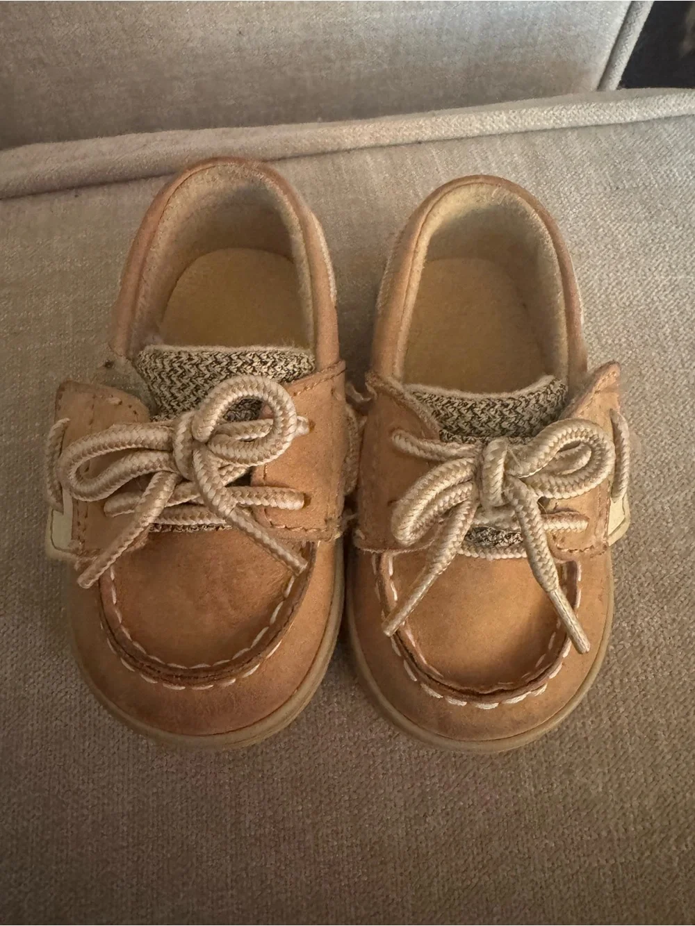 SPERRY Toddler Boat Shoes in Tan
